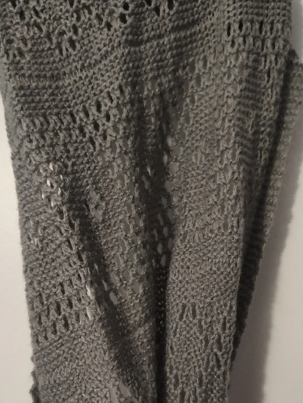 Gray Knit Infinity Scarf - Picture 2 of 2